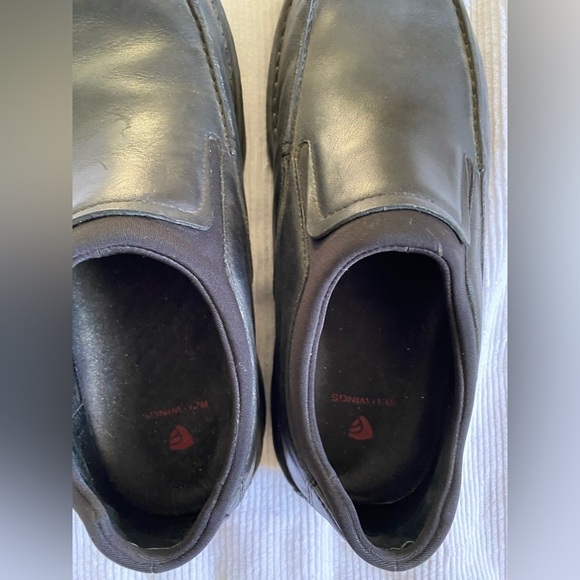 Red Wing Shoes Black Leather chef Men\'s Loafers safety shoes slip on comfortable